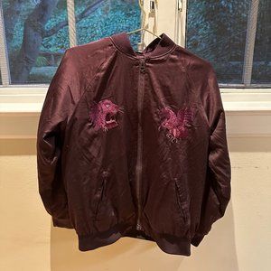 Graphic Bomber in Deep Purple (U&O)